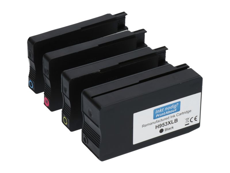 Cartouche compatible PrintAbout HP 953XL (3HZ52AE) - 4 couleurs - Grande capacité - Multipack