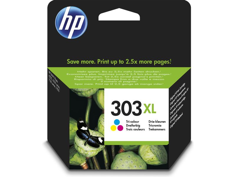 Cartouche d'encre HP 303XL (T6N03AE) 3 couleurs - Grande capacité