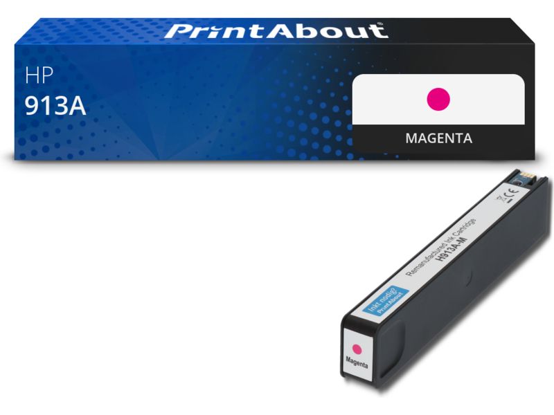 PrintAbout Compatible HP 913A (F6T78AE) - Magenta Ink Cartridge