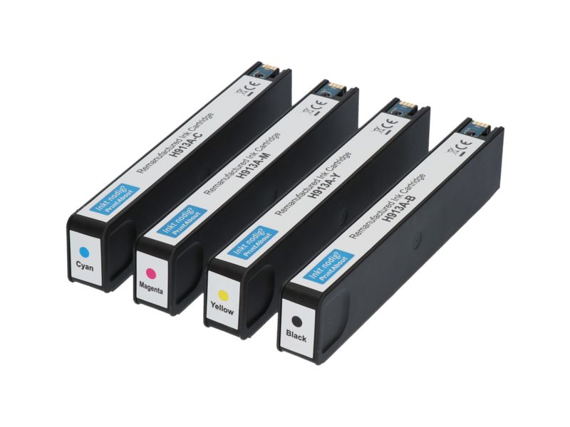 Multipack de cartuchos de tinta compatibles con HP 913A (L0R95AE) - 4 colores