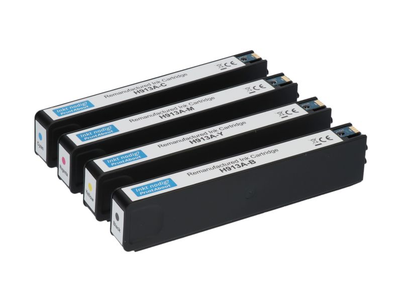 Multipack de cartuchos de tinta compatibles con HP 913A (L0R95AE) - 4 colores