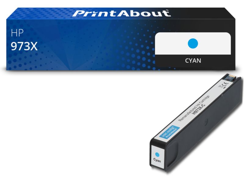 Cartucho PrintAbout compatible HP 973X - Cian - Alta capacidad