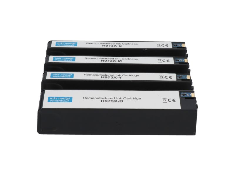 PrintAbout HP 973X Compatible Cartridge - 4 Colors - High Capacity - Multipack