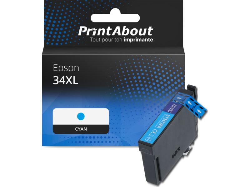 Epson 34XL Compatible Cartridge (C13T34724010) - Cyan - High Capacity