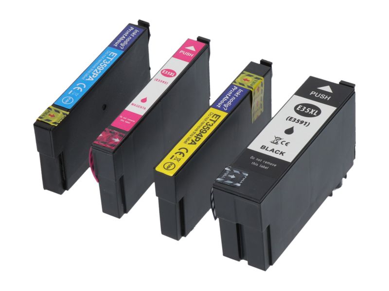 Epson 35XL (T3596) Compatible Cartridge - 4 Colors - High Capacity Multipack by PrintAbout