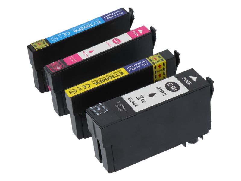 Epson 35XL (T3596) Compatible Cartridge - 4 Colors - High Capacity Multipack by PrintAbout