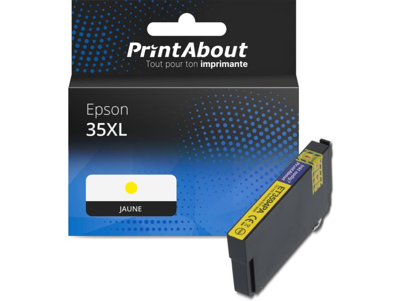 Cartucho compatible Epson 35XL (C13T35944010) - Amarillo - Alta capacidad