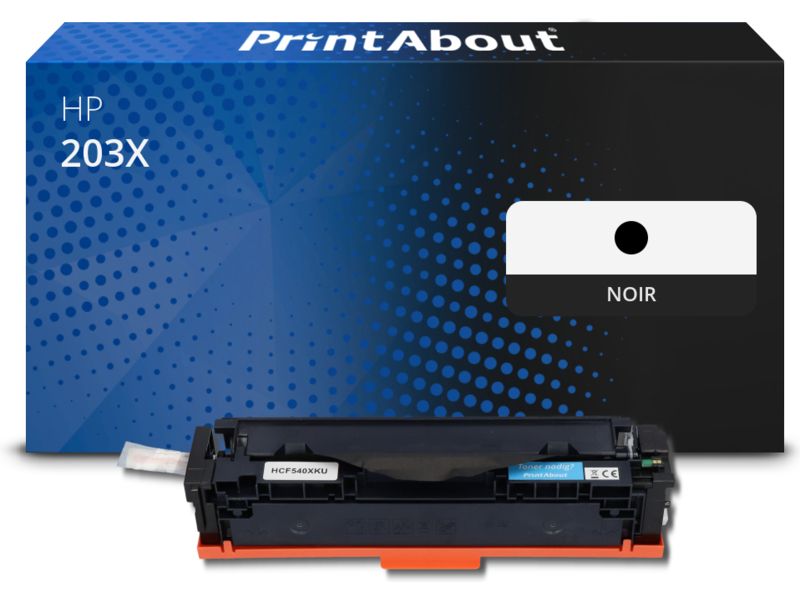 Toner compatible PrintAbout HP 203X (CF540X) Negro - Alta capacidad