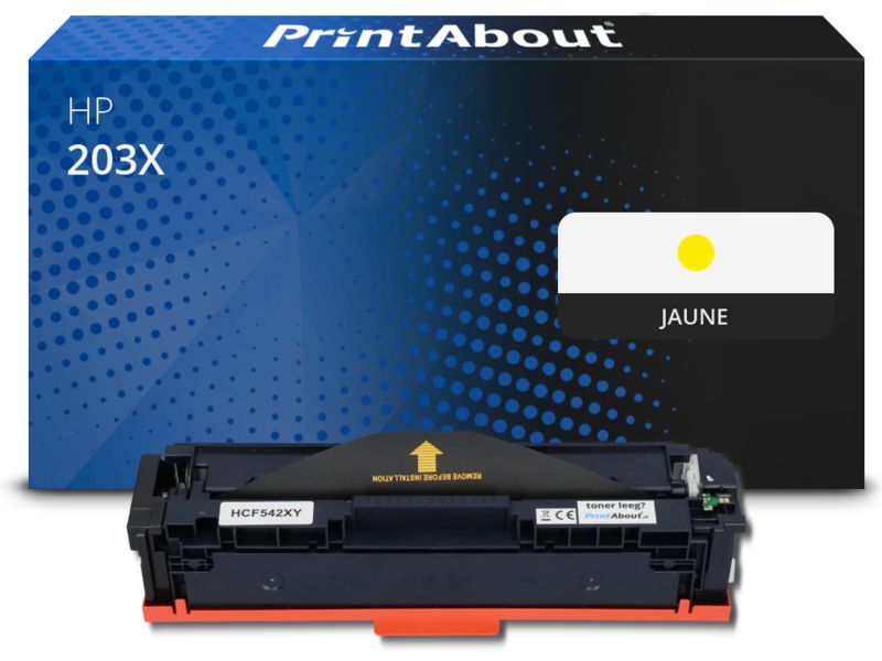 PrintAbout Compatible HP 203X (CF542X) Yellow Toner - High Capacity