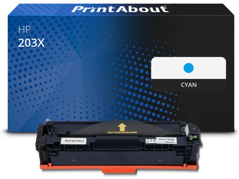 Toner compatible HP 203X (CF541X) Cyan - Grande capacité
