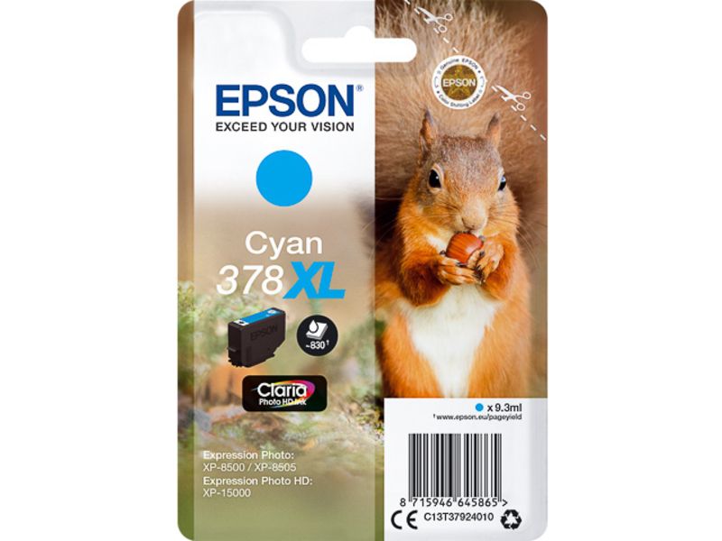 Epson 378XL Cyan Ink Cartridge - High Capacity