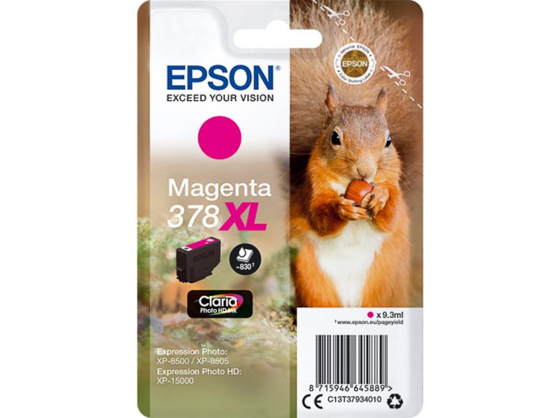 Epson 378XL Magenta Ink Cartridge - High Capacity