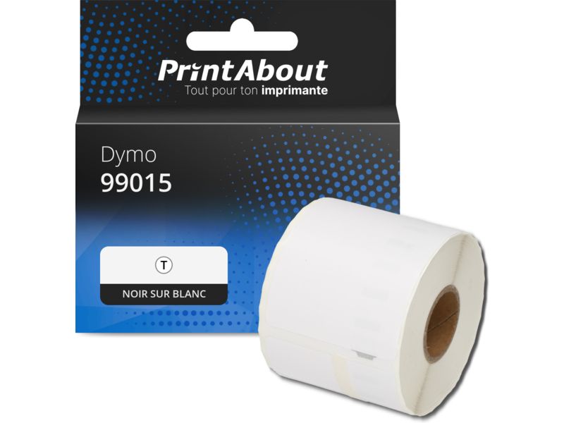 Dymo Compatible Label - (54mm x 70mm) - Black on White