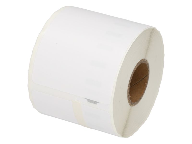 Etiqueta compatible Dymo - (54 mm x 70 mm) - Negro sobre blanco