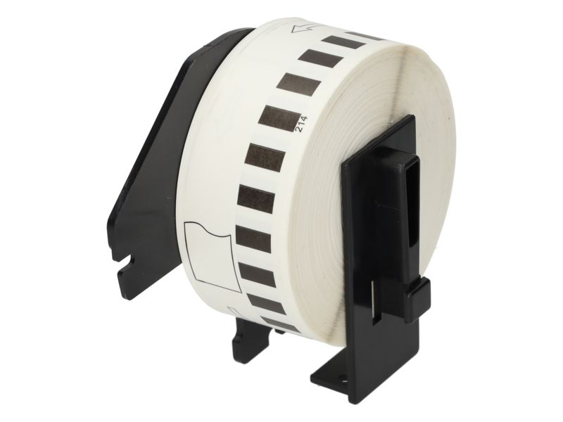 Etiqueta compatible Brother DK-22214 - 12 mm - Negro sobre blanco