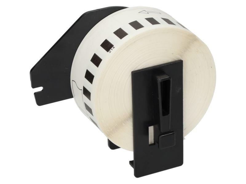 Etiqueta compatible Brother DK-22214 - 12 mm - Negro sobre blanco
