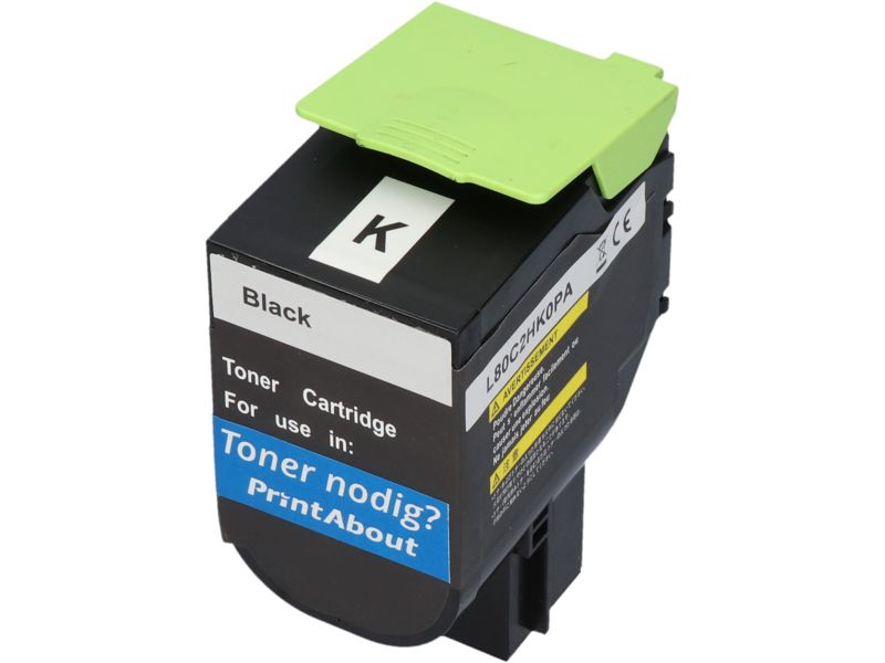Toner compatible Lexmark 80C2HK0 (802HK) - Noir - Grande capacité