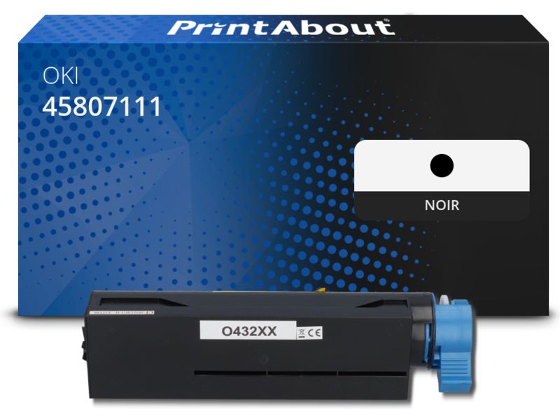 Toner compatible PrintAbout para OKI - Negro (45807111)