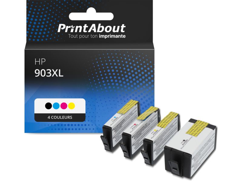 Cartucho compatible HP 903XL (3HZ51AE) - 4 colores - Pack alto rendimiento