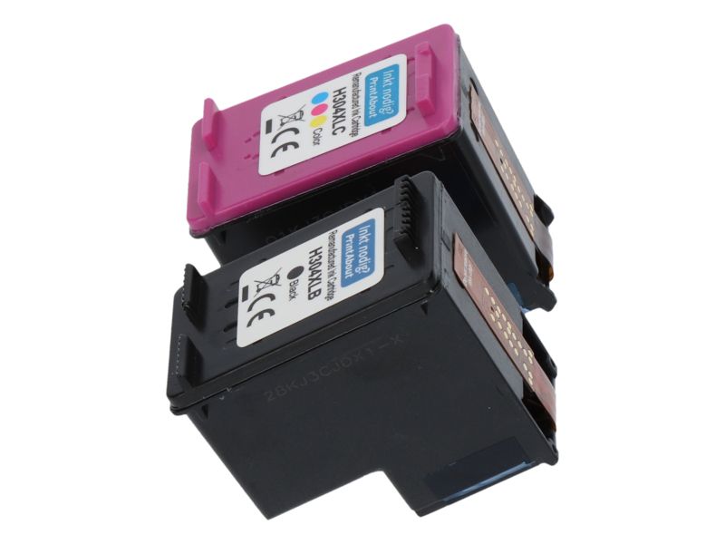 Cartouche compatible PrintAbout HP 304XL (3JB05AE) - Noir + 3 couleurs - Grande capacité - Multipack