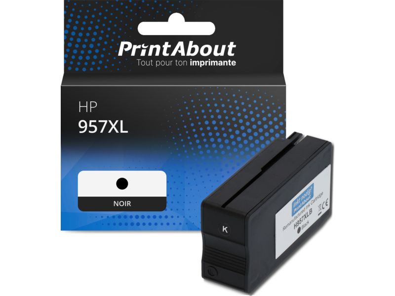 Cartouche PrintAbout HP 957XL compatible - Noir - Grande capacité