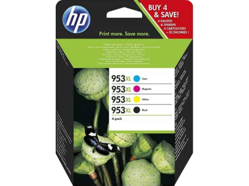 HP 953XL (3HZ52AE) - 4-Color Ink Cartridge - High Capacity - Multipack