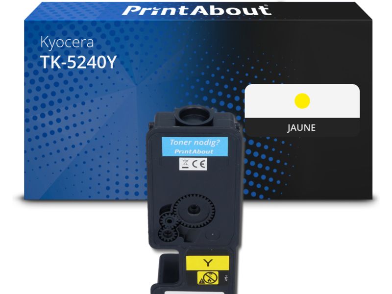 Toner jaune PrintAbout compatible Kyocera TK-5240Y