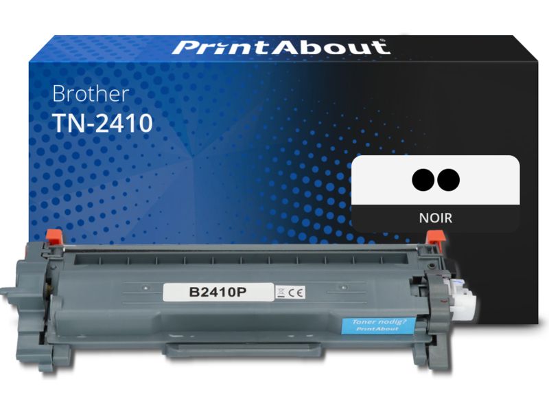 Brother TN-2410 Toner, Black - 2 Pack (PrintAbout)