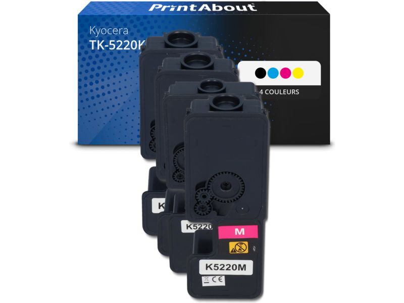 Toner compatible Kyocera 4 colores - Multipack (TK-5220K) - PrintAbout