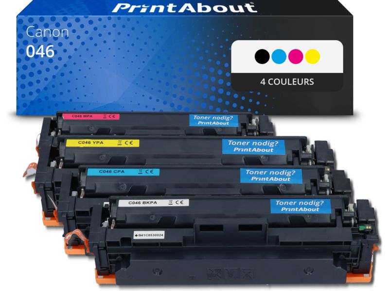 Toner compatible Canon 046 - 4 couleurs - Multipack PrintAbout