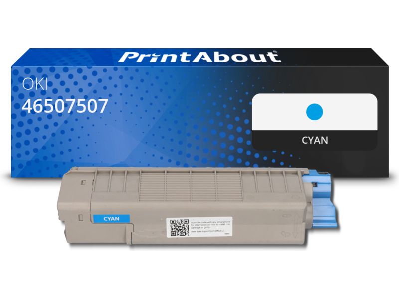 Toner PrintAbout Compatible OKI - Cyan (46507507, 6000 pages d'impression)