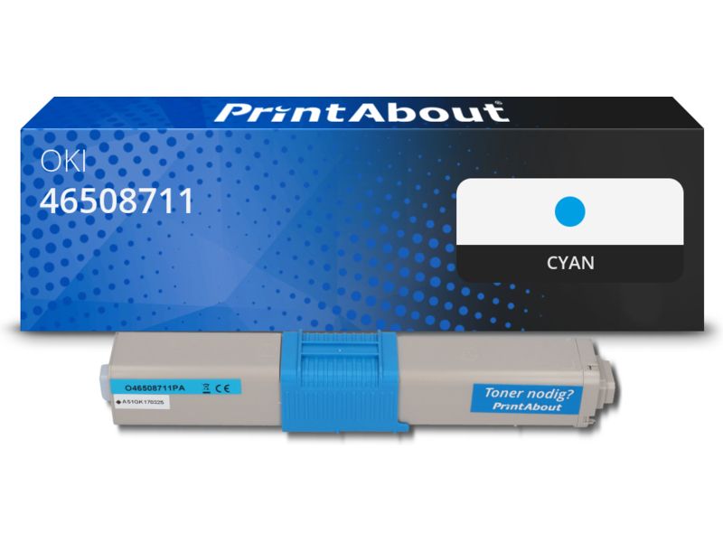 Toner compatible PrintAbout - Cian (46508711, 3000 páginas)