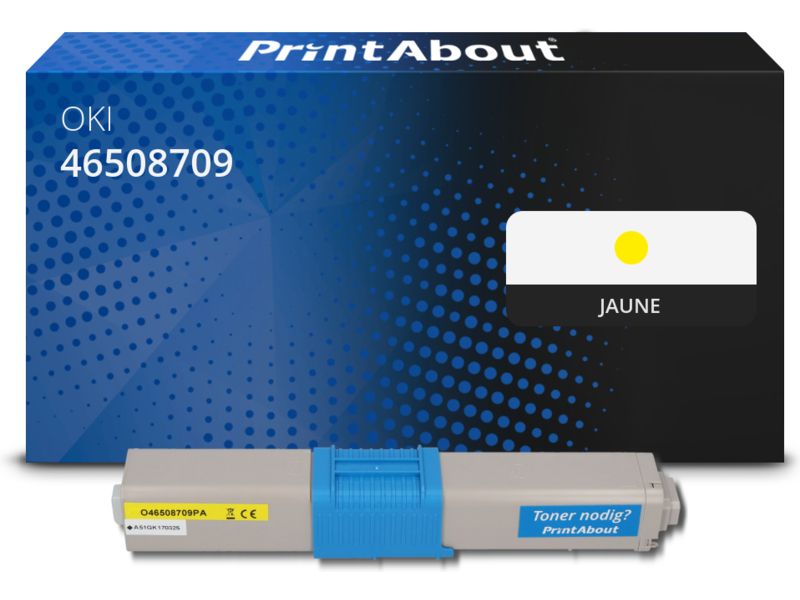 Toner compatible PrintAbout OKI 46508709 - Amarillo