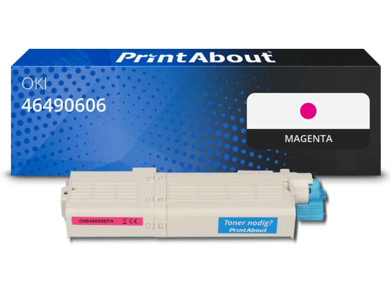 Toner compatible PrintAbout - Magenta (46490606, 6000 páginas)