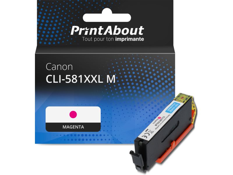 Cartouche compatible Canon CLI-581XXL M - Magenta - Grande capacité