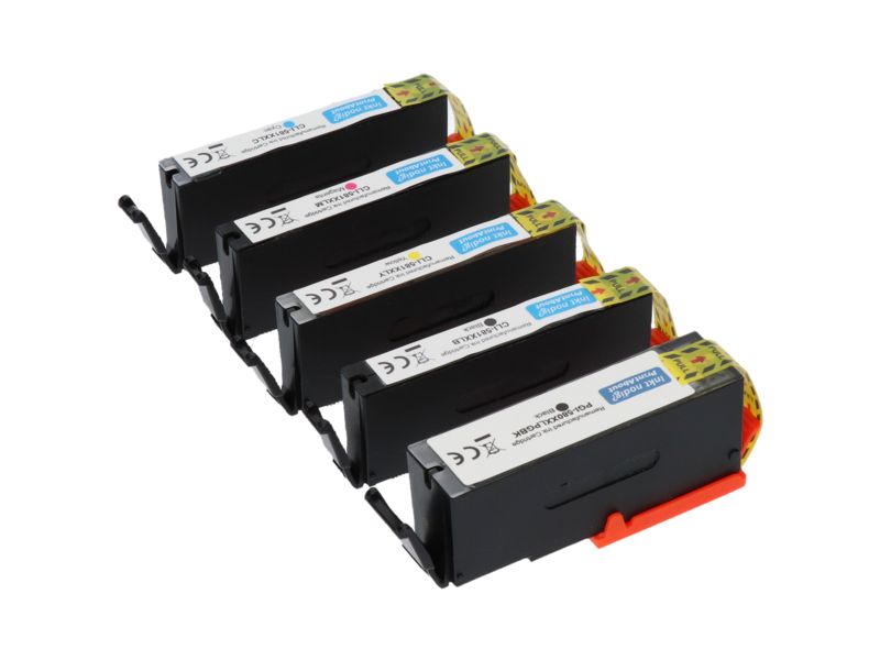 Cartouche compatible Canon PGI-580XXL/CLI-581XXL - 5 couleurs - Capacité extra élevée - Multipack (PrintAbout)