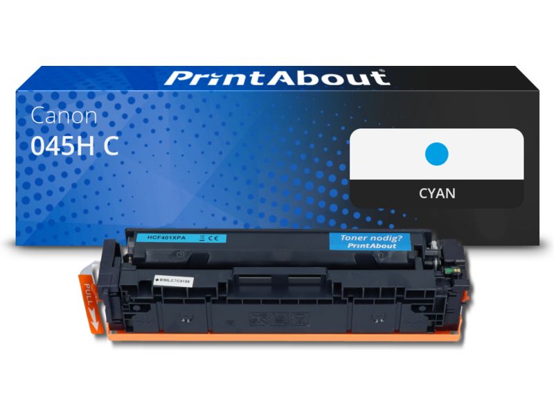 Toner PrintAbout compatible Canon 045H C - Cian - Alta capacidad