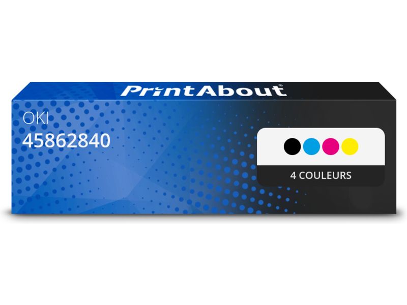OKI Compatible Toner 45862840 - 4 Colors - Multipack by PrintAbout