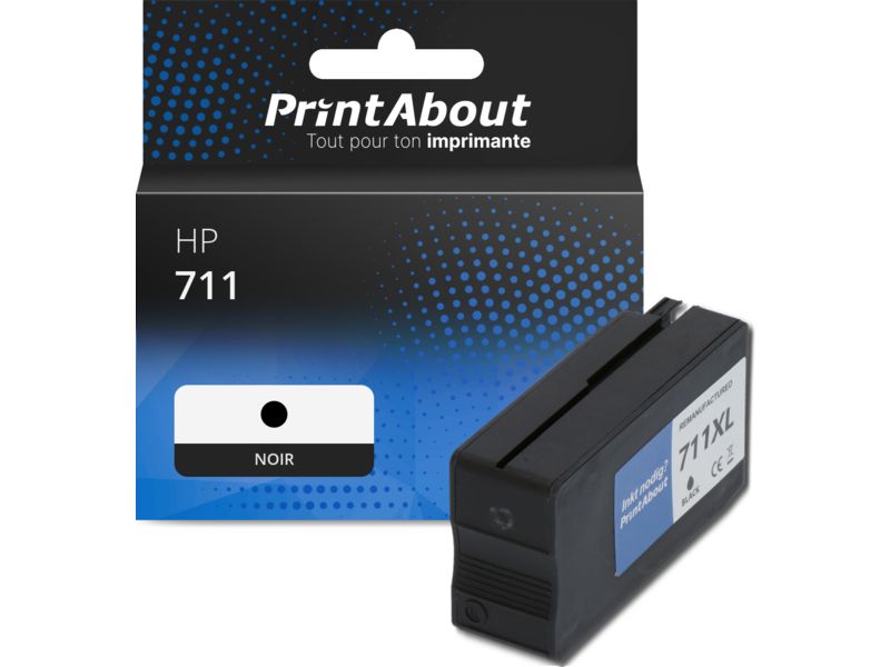 Cartouche compatible HP 711 PrintAbout - Noir