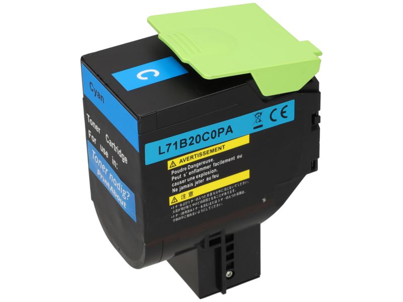 Toner compatible Lexmark 71B20C0 - Cyan