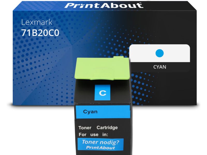 Toner compatible Lexmark 71B20C0 - Cyan