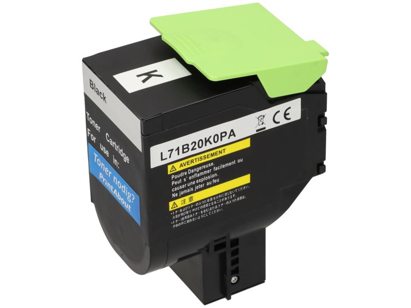 Toner compatible Lexmark 71B20K0 - Negro