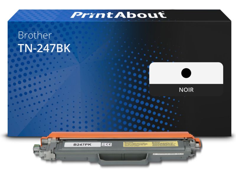 Toner compatible PrintAbout Brother TN-247BK - Noir - Grande capacité