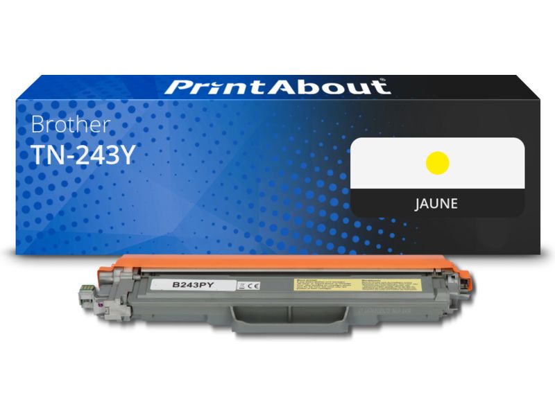 Brother TN-243Y Yellow Toner by PrintAbout