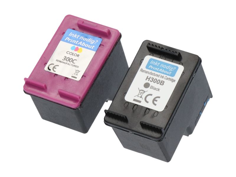 PrintAbout HP 300 Compatible Cartridge - Black + 3 Colors - Multipack (CN637EE)