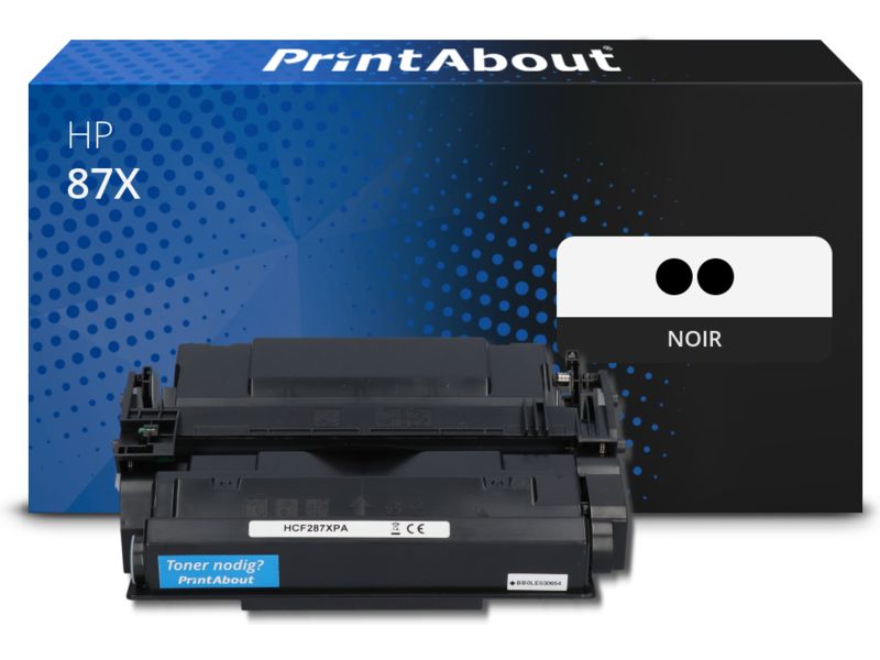 Toner compatible HP 87X (CF287X) - paquet de 2 - Noir - Grande capacité - Multipack