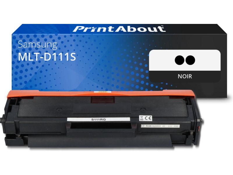 Toner Samsung MLT-D111S (SU810A) Noir - Paquet de 2 par PrintAbout