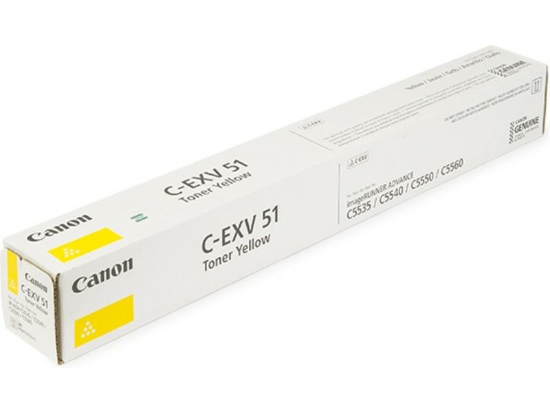 Cartouche de toner Canon C-EXV 51 Y jaune