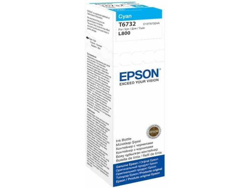 Cartouche d'encre Epson cyan (C13T67324A, 70 ml)