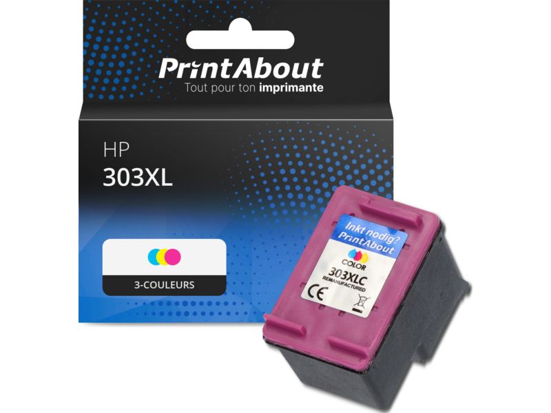 Cartuchas compatibles PrintAbout HP 303XL (T6N03AE) - 3 colores